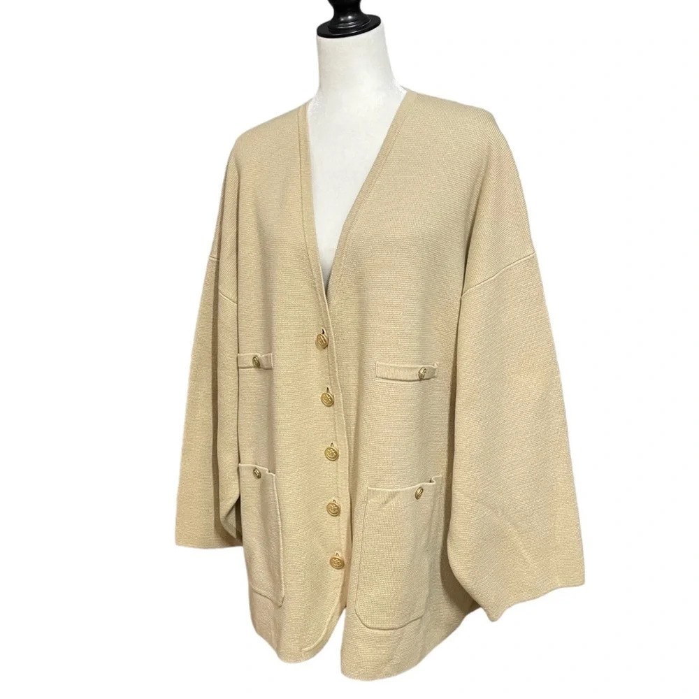 J. Crew Spring 2024 Long V-neck sweater blazer BX466 - Picture 6 of 14